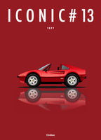 Affiche par Cirebox ICONIC FERRARI 308 GTB #13