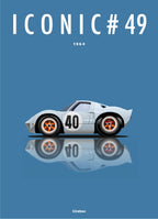 Affiche par Cirebox ICONIC FORD GT 40 #49