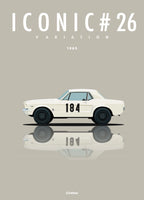 Affiche par Cirebox ICONIC FORD MUSTANG coupé #26
