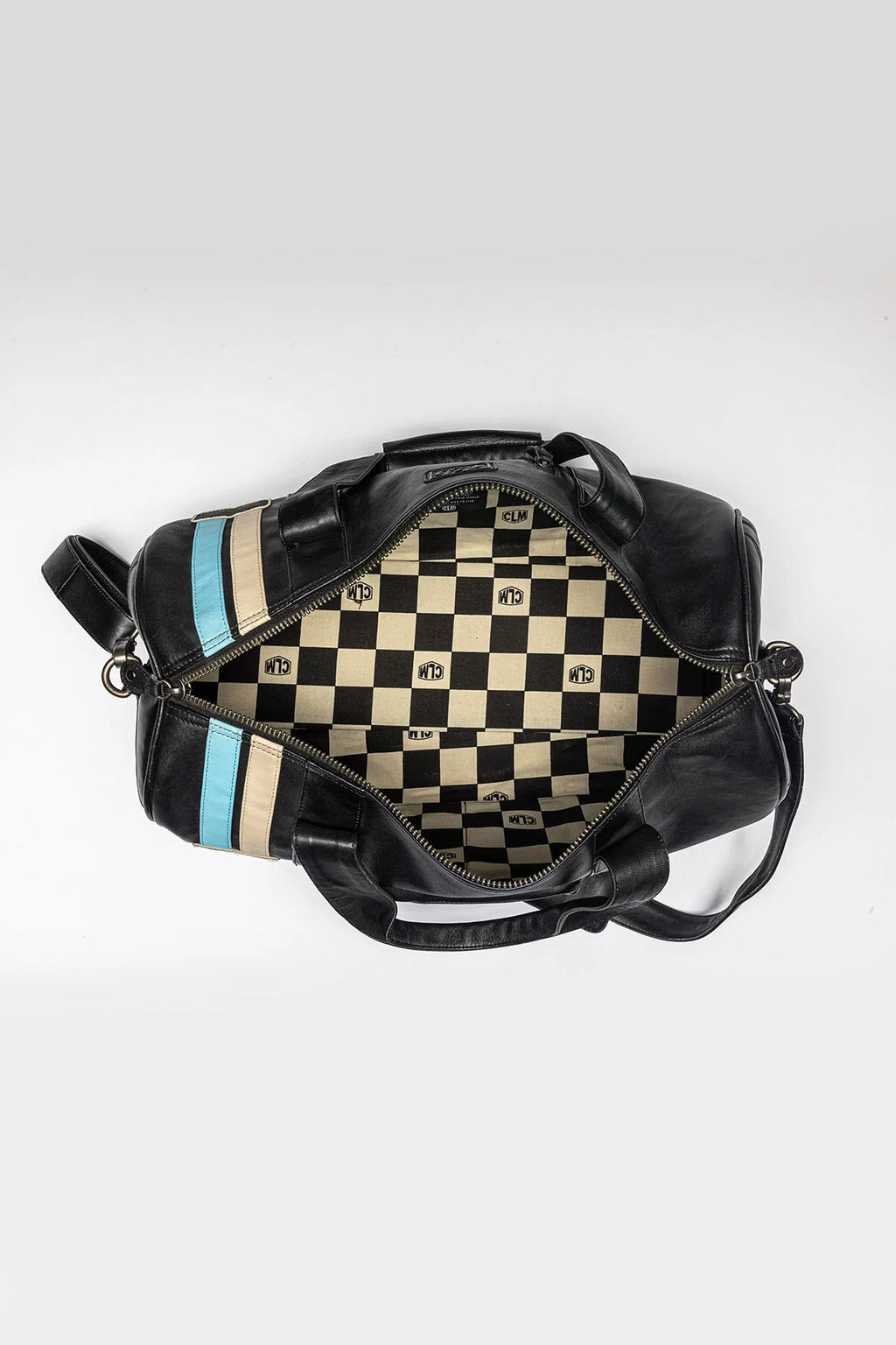 Sac de voyage en cuir 24H Le Mans Georges Planeur noir
