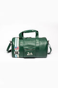 Sac de voyage en cuir 24H Le Mans Georges Planeur vert vintage
