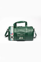 Sac de voyage en cuir 24H Le Mans Georges Planeur vert vintage