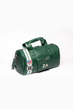 Sac de voyage en cuir 24H Le Mans Georges Planeur vert vintage