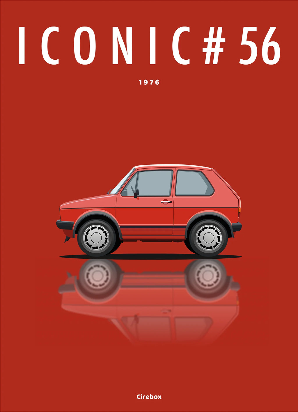 Affiche par Cirebox ICONIC VOLKSWAGEN GOLF GTI 1 #56