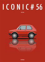 Affiche par Cirebox ICONIC VOLKSWAGEN GOLF GTI 1 #56