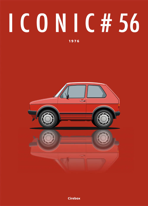 Affiche par Cirebox ICONIC VOLKSWAGEN GOLF GTI 1 #56