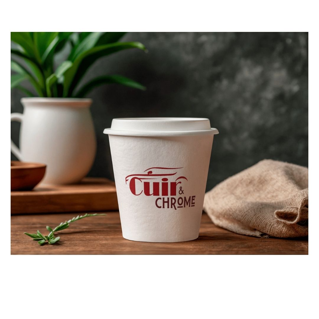 Gobelet Cuir & Chrome