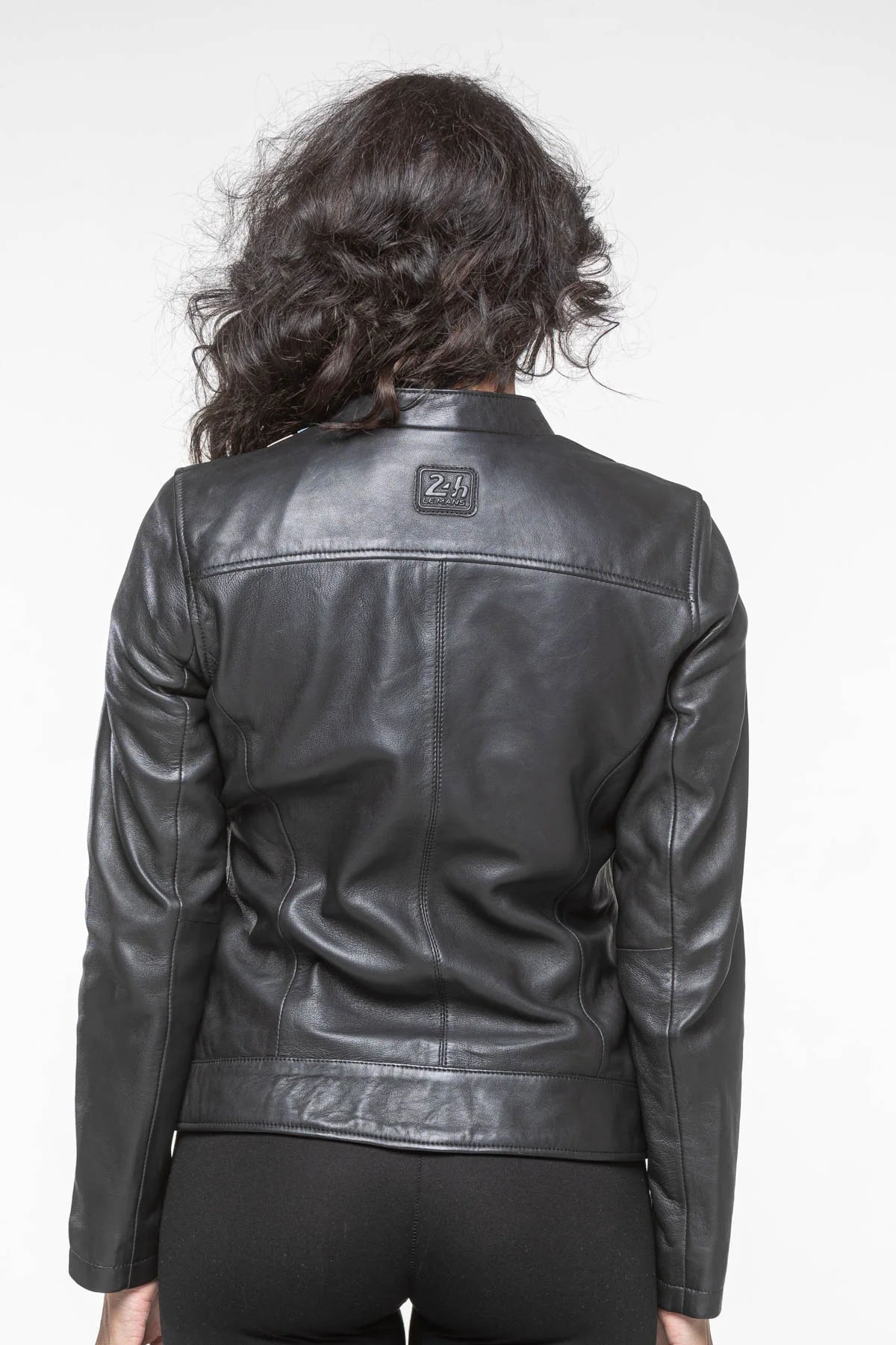 Blouson en cuir 24H Le Mans Katy noir Femme