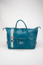 Sac de voyage en cuir 24H Le Mans Ken 72h bleu mallard