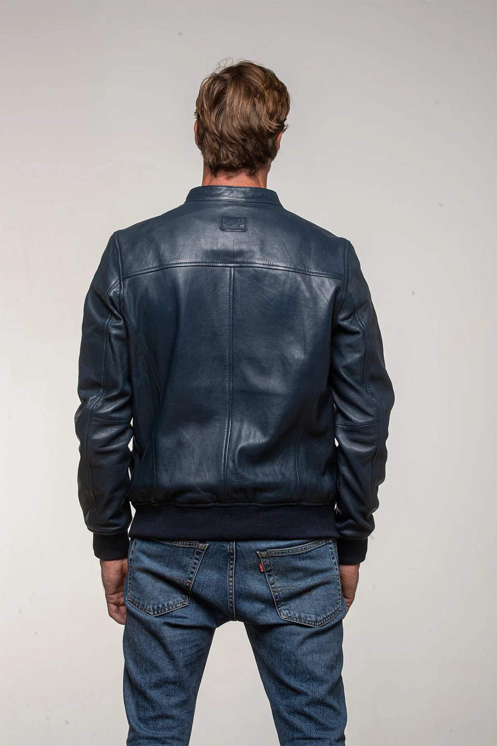 Blouson en cuir Alpine M70 Collector 70 ans bleu royal Homme