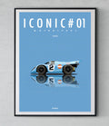 Affiche par Cirebox ICONIC Motorsport Porsche 917 Steve Mc Queen