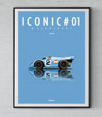Affiche par Cirebox ICONIC Motorsport Porsche 917 Steve Mc Queen