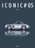 Affiche par Cirebox ICONIC MERCEDES 300SL #05