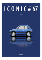Affiche par Cirebox ICONIC PEUGEOT 205 GTI 1,9 #67