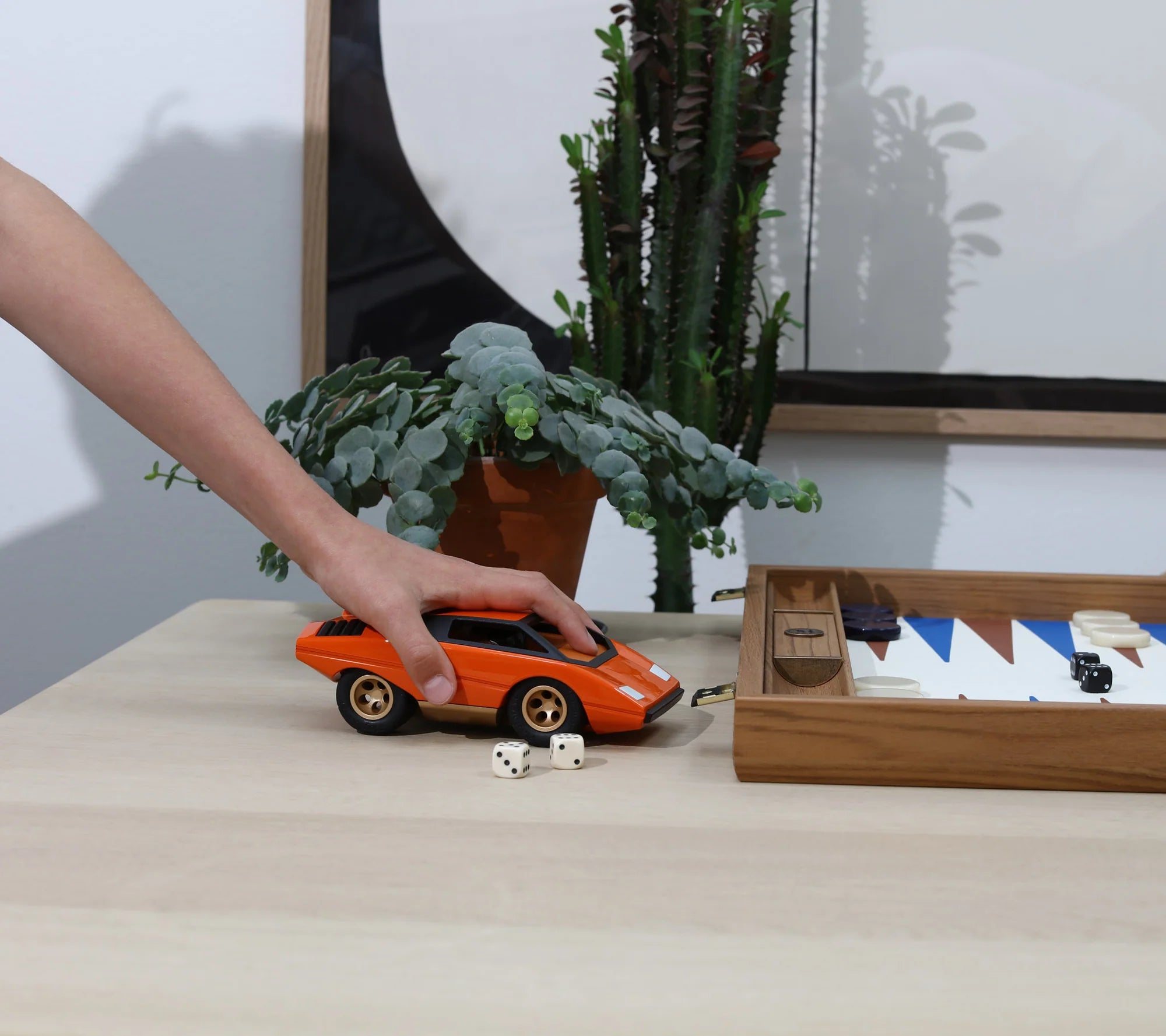 Jouet Petite Voiture UFO Lambo Mamba Orange 3+