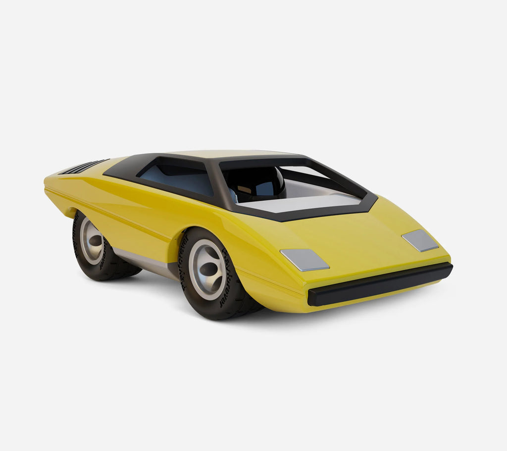 Jouet Petite Voiture UFO Lambo Mamba Jaune 3+