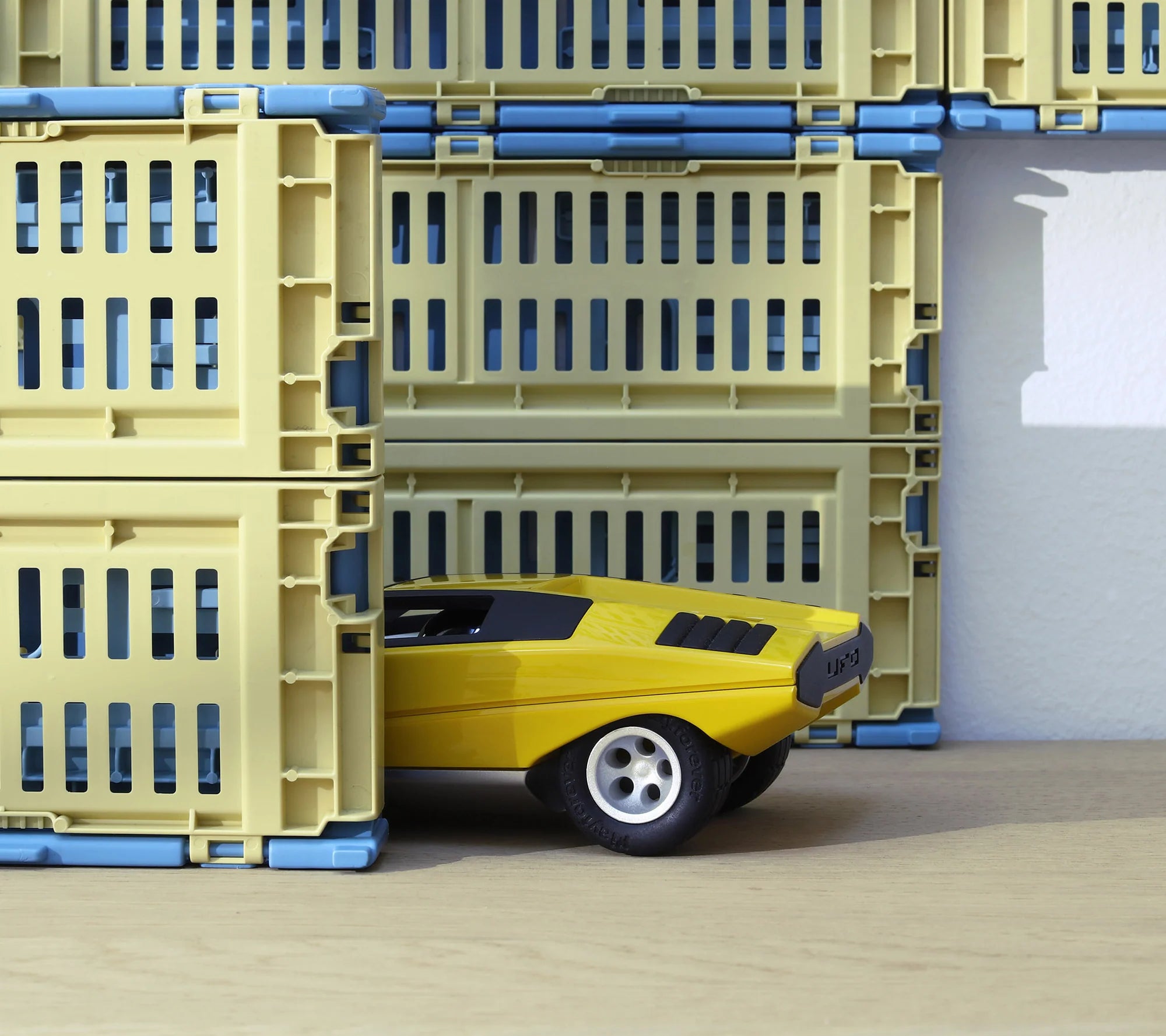 Jouet Petite Voiture UFO Lambo Mamba Jaune 3+