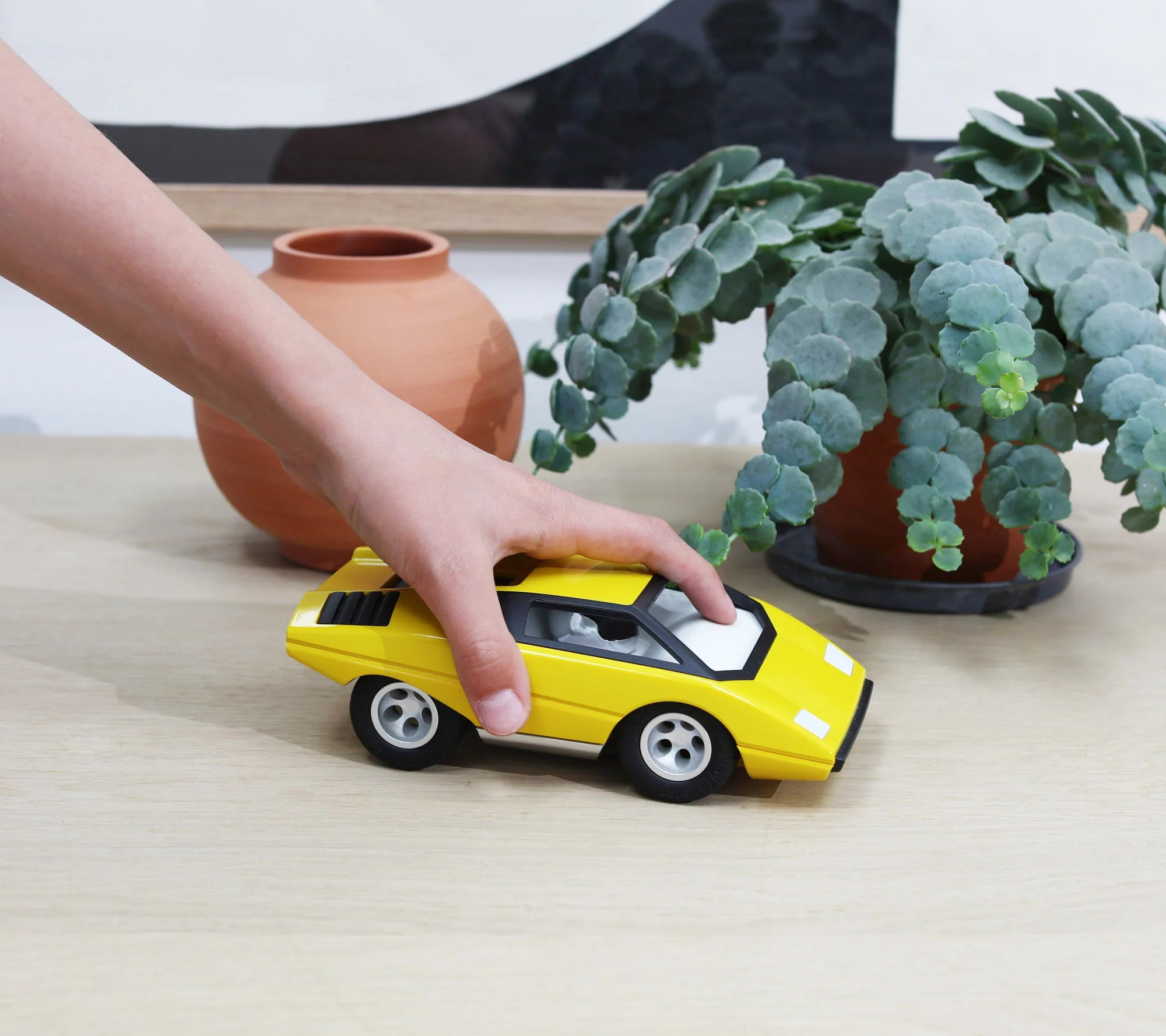 Jouet Petite Voiture UFO Lambo Mamba Jaune 3+