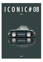 Affiche par Cirebox ICONIC PORSCHE 911 #08