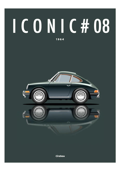 Affiche par Cirebox ICONIC PORSCHE 911 #08