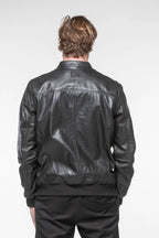 Blouson en cuir 24H Le Mans Richard noir Homme