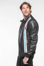 Blouson en cuir 24H Le Mans Richard noir Homme