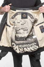 Blouson en cuir 24H Le Mans Richard noir Homme