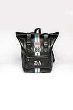 Sac à dos en cuir 24H Le Mans Ronnie noir