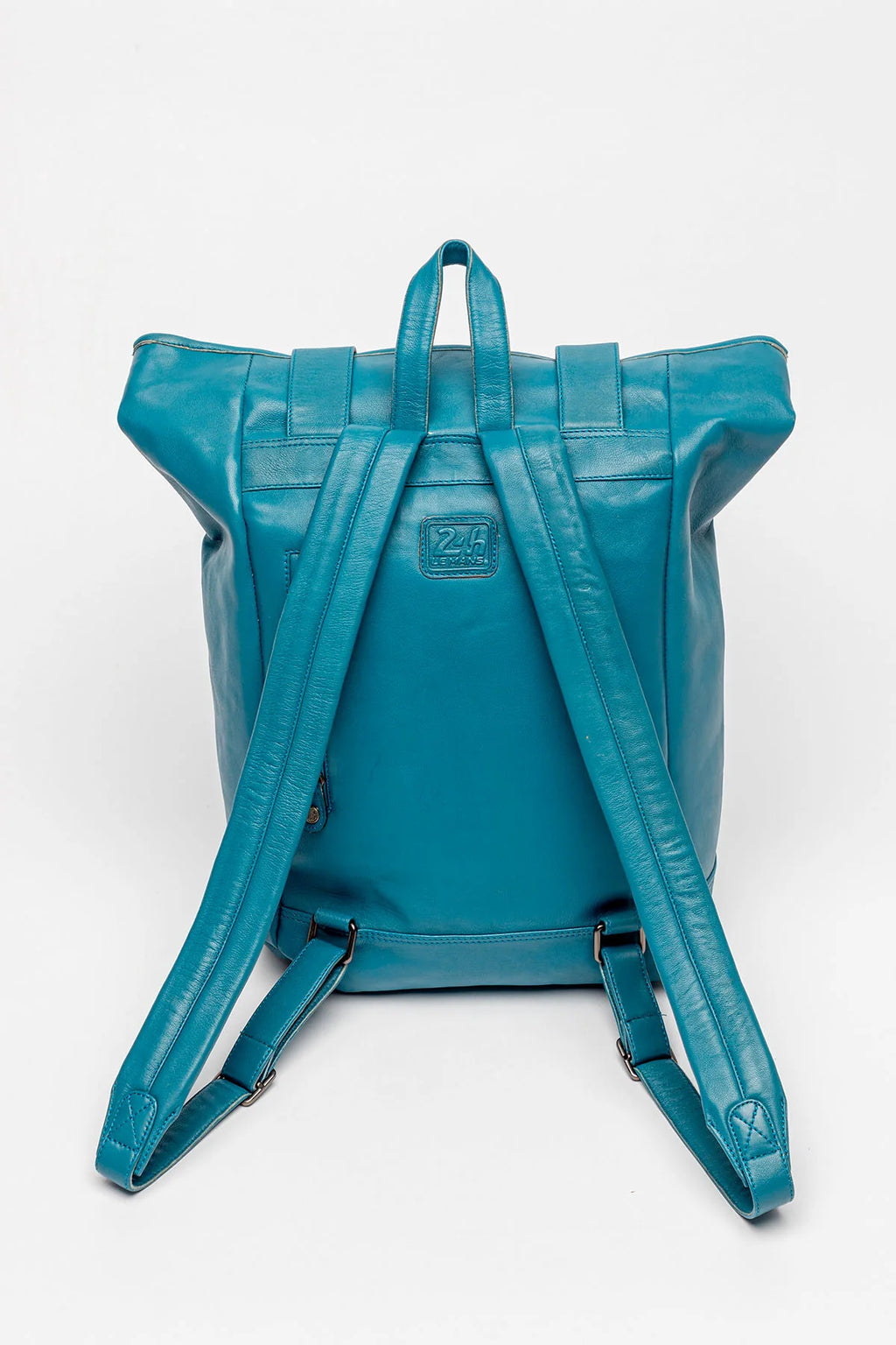 Sac à dos en cuir 24H Le Mans Ronnie bleu mallard