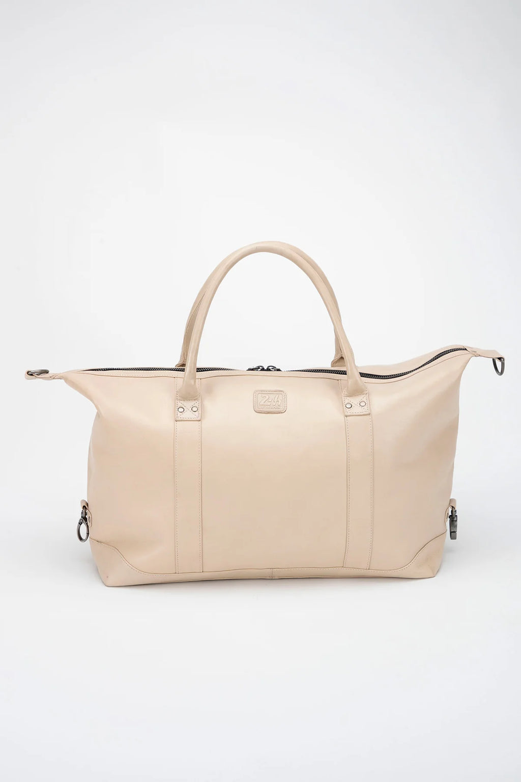 Sac de voyage en cuir Steve McQueen x Le Mans Seattle 48h écru Homme