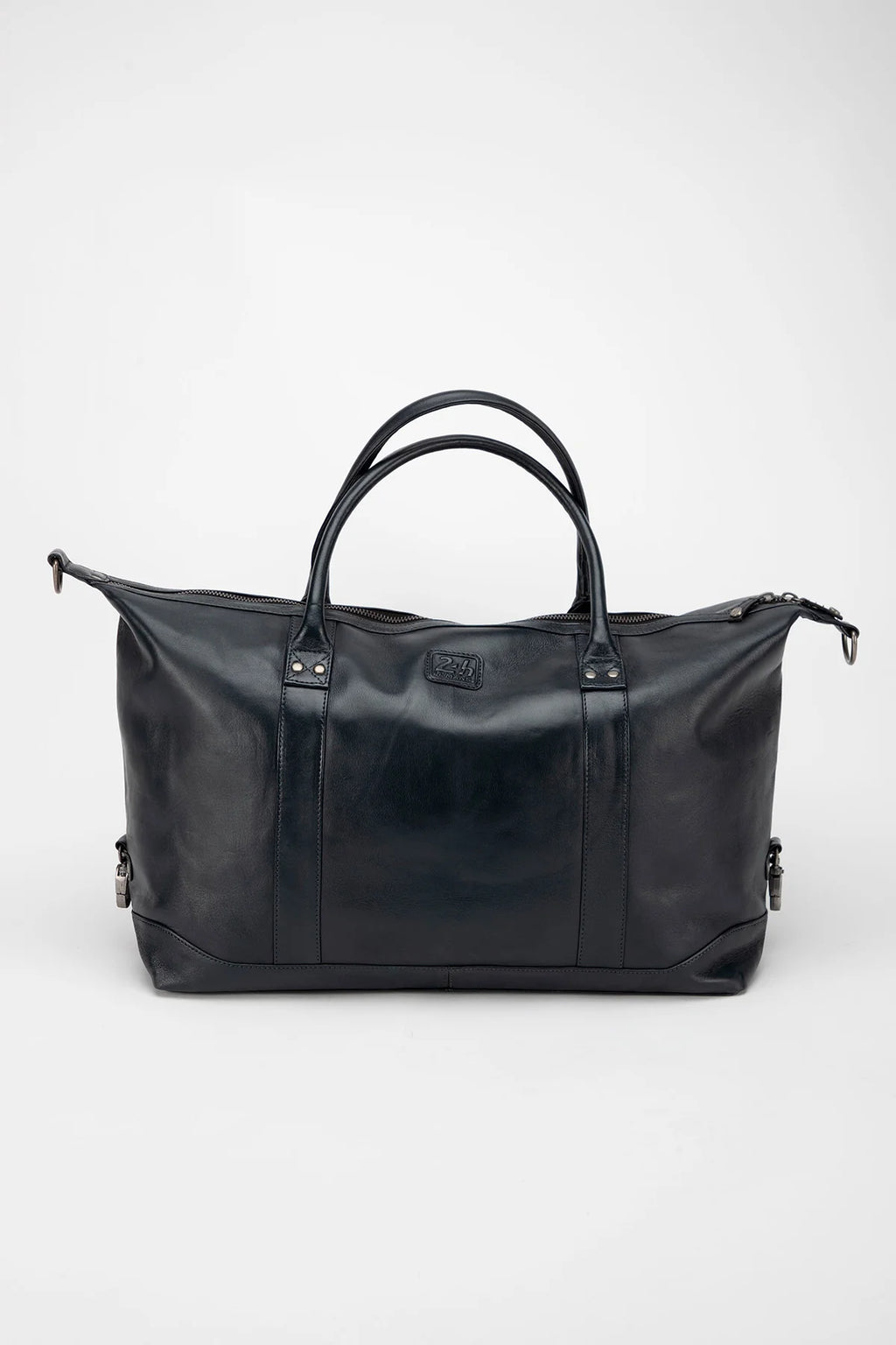 Sac de voyage en cuir Steve McQueen x Le Mans Seattle 48h bleu marine Homme