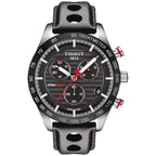Montre Tissot SuperSport PRS 516 Chrono Bracelet Cuir Noir Aiguilles Rouge 100.417.16.051.00