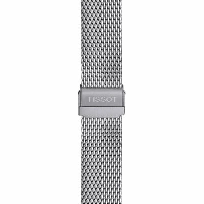 Montre Tissot T-Classic Pr 100 Chronograph Bracelet en Maille Milanaise Acier Argent 101.417.11.041.00