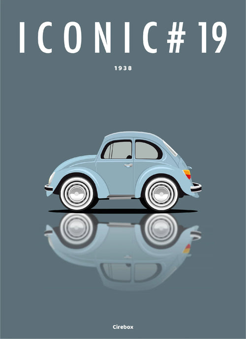 Affiche par Cirebox ICONIC VOLKSWAGEN Coccinelle #19
