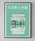 Affiche par Cirebox ICONIC Kombi VOLKSWAGEN Variation #60