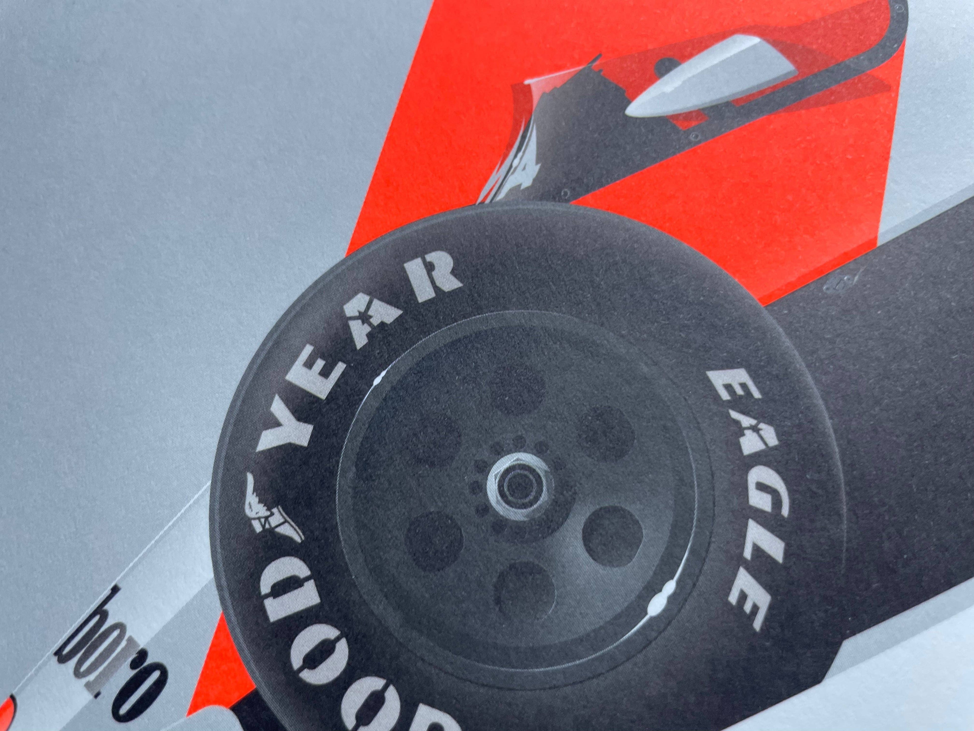 Affiche œuvre graphique Alain Prost, McLaren MP4 Champion du Monde de Formule 1 1985
