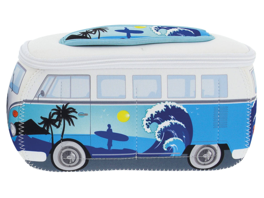 Trousse de toilette VW Bus T1 - Design Surf bleu océan (S)