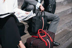 Sac cabine Giovana tissu noir et rouge femme