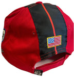 Casquette officielle Shelby Cobra rouge bandes noires