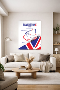 Poster Silverstone – Silverstone Circuit | Affiche Circuit F1 Angleterre A2