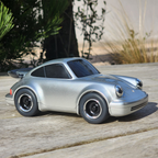 Toy Small Porsche 911 Silver Metal Car - Yellow / Black Metal / Red variant 3+