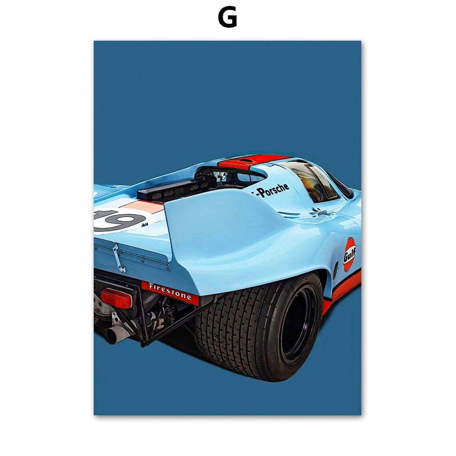 Affiche Voiture de Sport & Course - 60X90cm - Décoration Impression