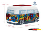 Trousse de toilette VW Bus T1 – Motif flower power