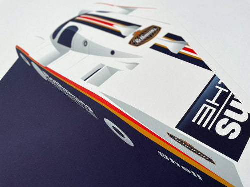 Affiche œuvre graphique numérotée Porsche 956, 1983