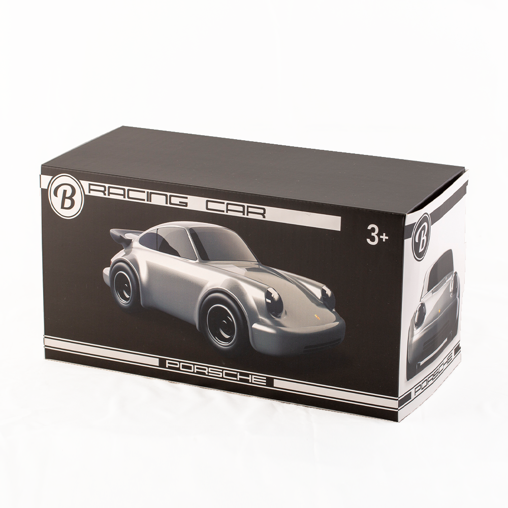 Toy Small Porsche 911 Silver Metal Car - Yellow / Black Metal / Red variant 3+