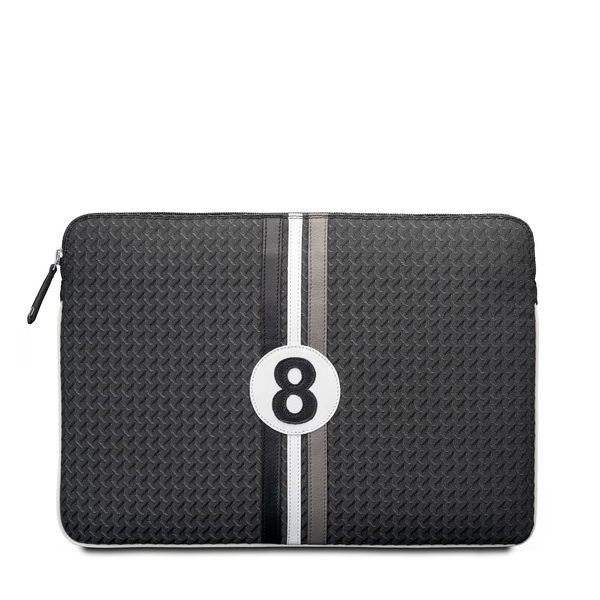 Pochette ordinateur 15 pouces grise noire blanche originale