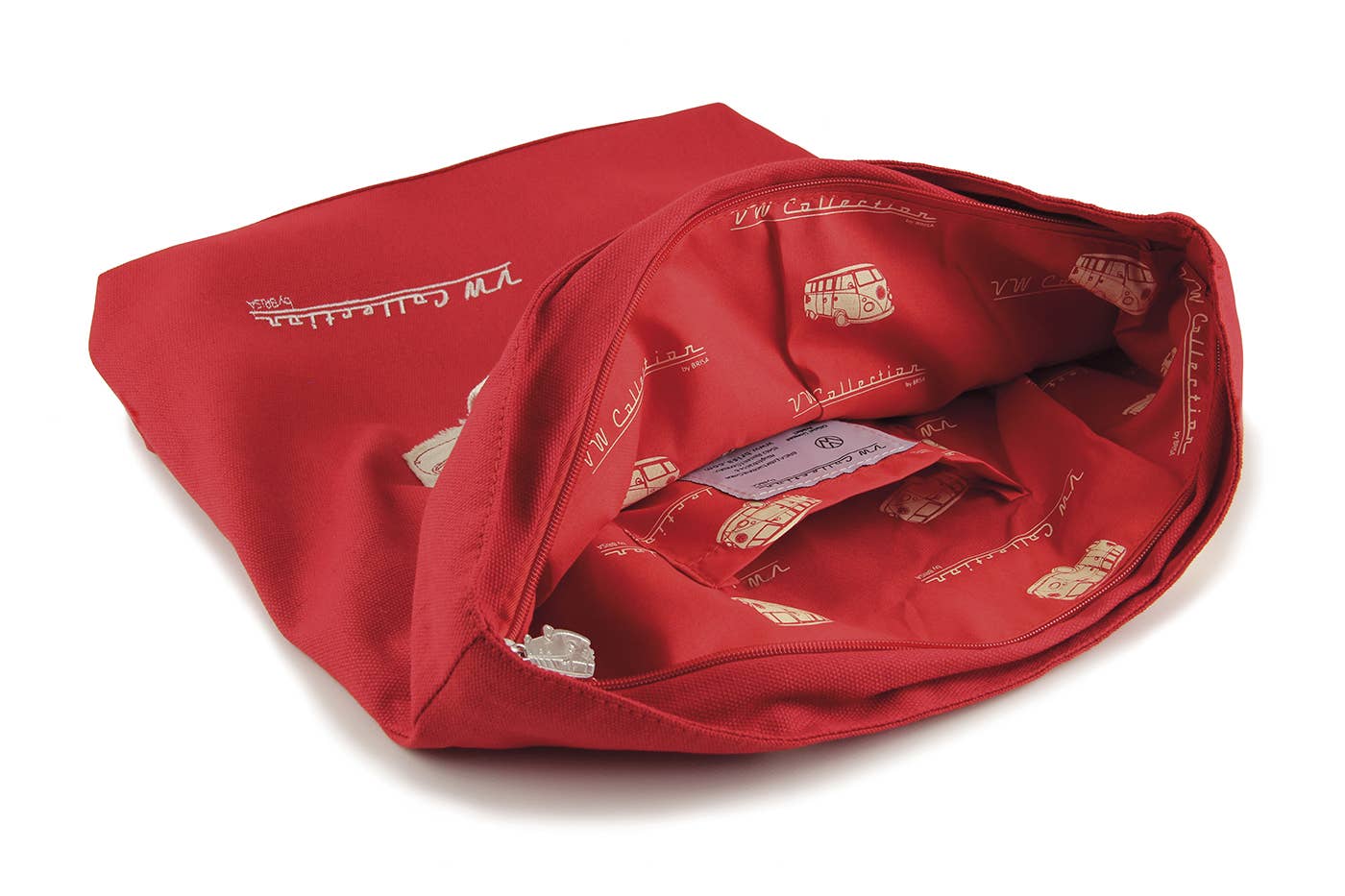Sac cabas en toile VW T1 Bus - Rouge