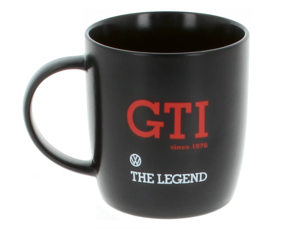 VW GTI Tasse à café 370 ml - NOIR ***ÉDITION SPÉCIALE 50e ANNIVERSAIRE***