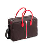 Sac cabine Giovana tissu noir et rouge femme