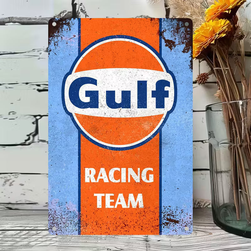 Plaque Métal Gulf